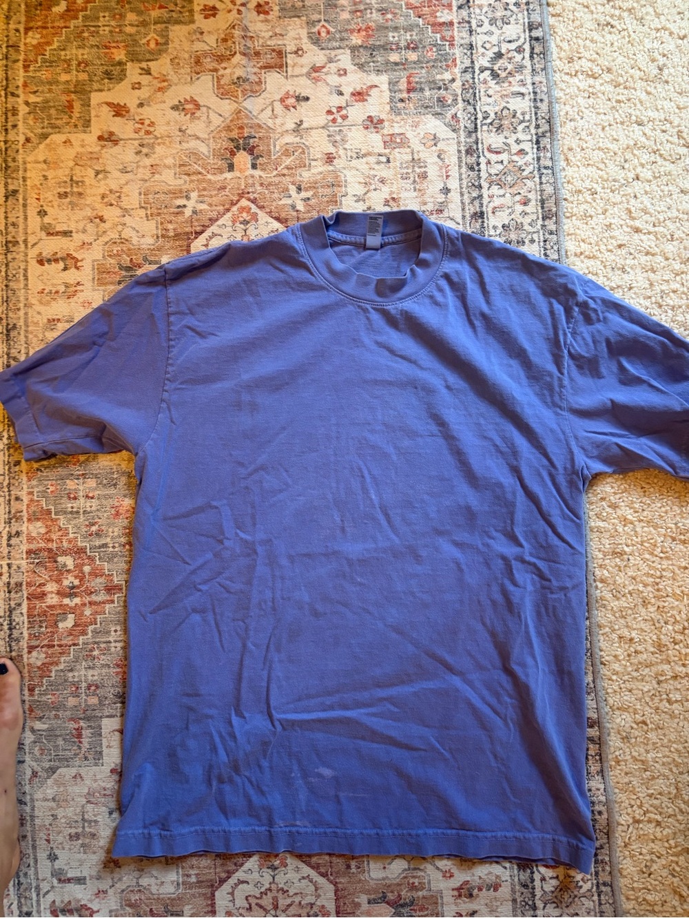 LOS ANGELES APPAREL Classic Crewneck T-Shirt - Blue